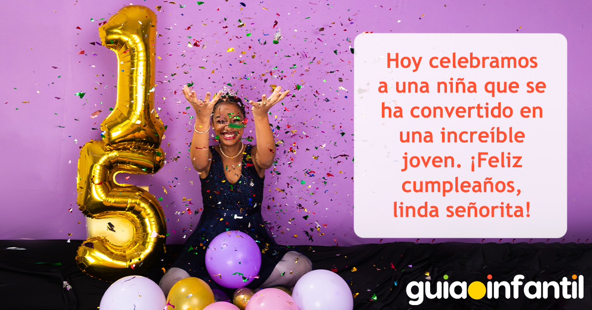 Palabras para felicitar a una señorita en sus 15