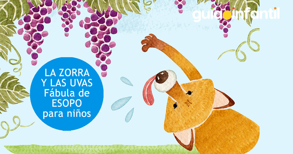 la fábula de la zorra y las uvas