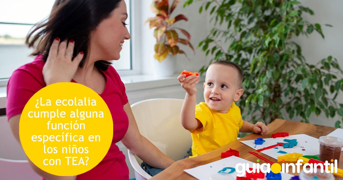 Función específica de la ecolalia en niños