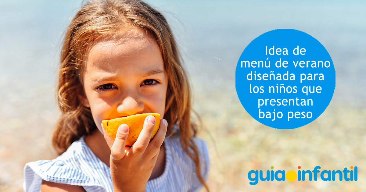 Menú de verano para los niños