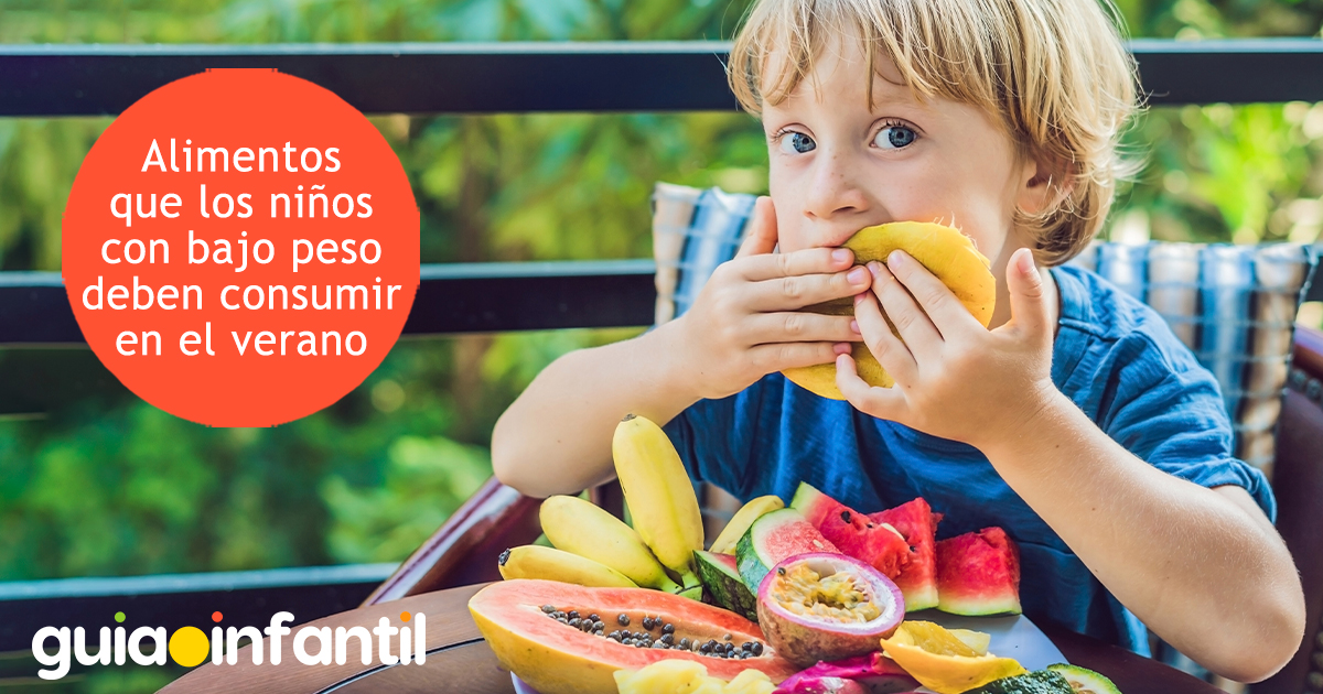 Alimentos para niños en el verano