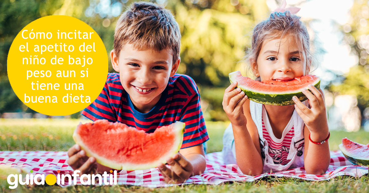 Cómo provocar apetito en los niños