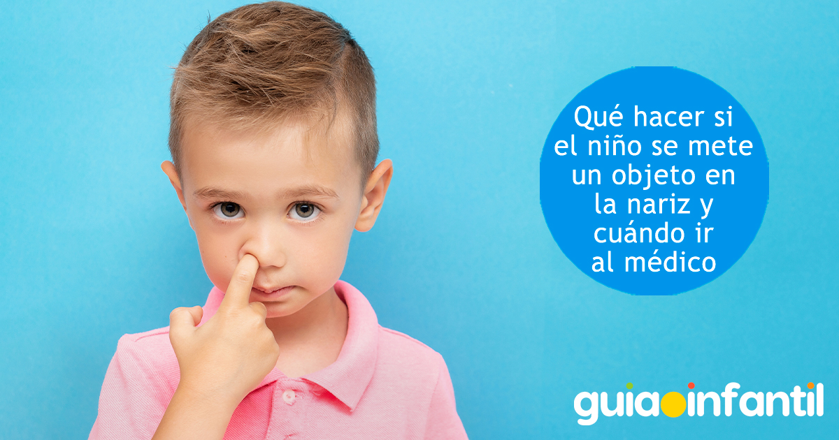 Niños que introducen objetos en su nariz