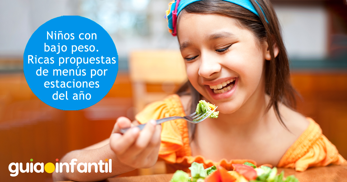 Propuestas de menú para niños por estaciones del año