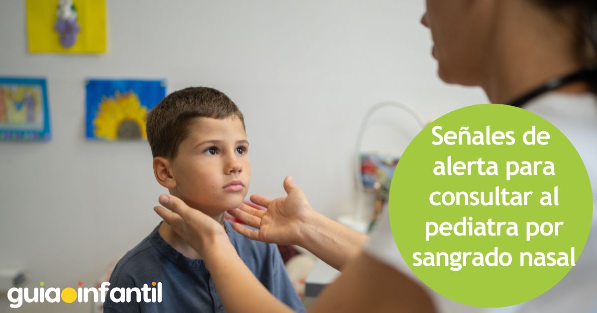 Señales de alerta para consultar al pediatra por sangrado nasal