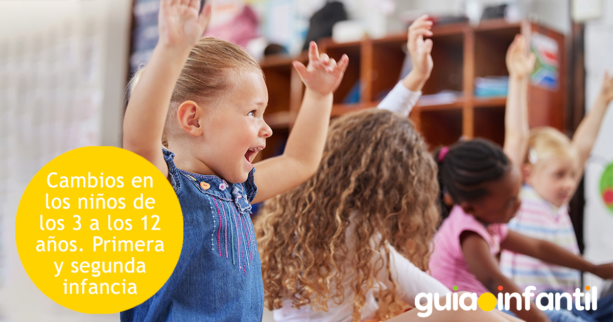 Cambios en los niños de 3 a 12 años
