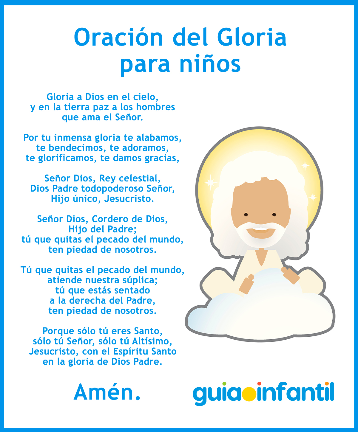 Oración del Gloria para niños