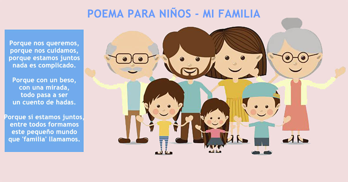poema de familia para niños