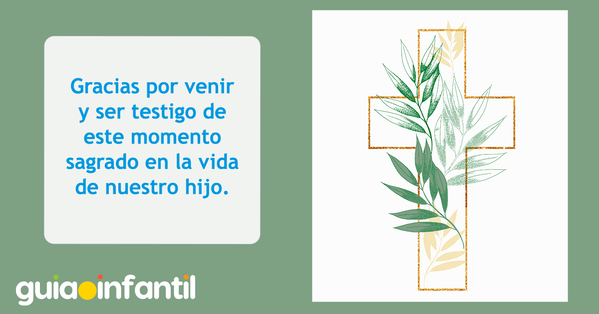 Mensajes efusivos para un bautizo