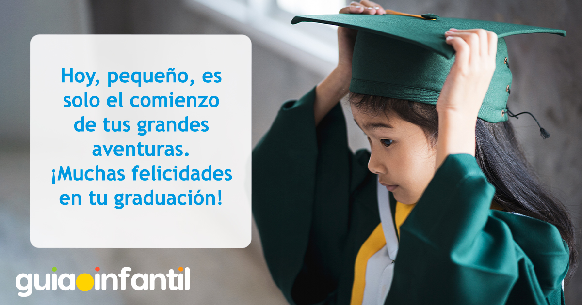 Tarjeta de felicitación para la graduación de preescolar
