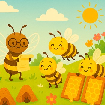 Los zánganos y las abejas - Fábula para niños sobre el valor del trabajo