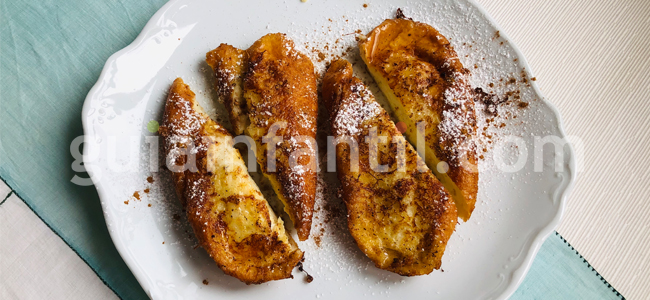 Torrijas que parecen una tostada francesa