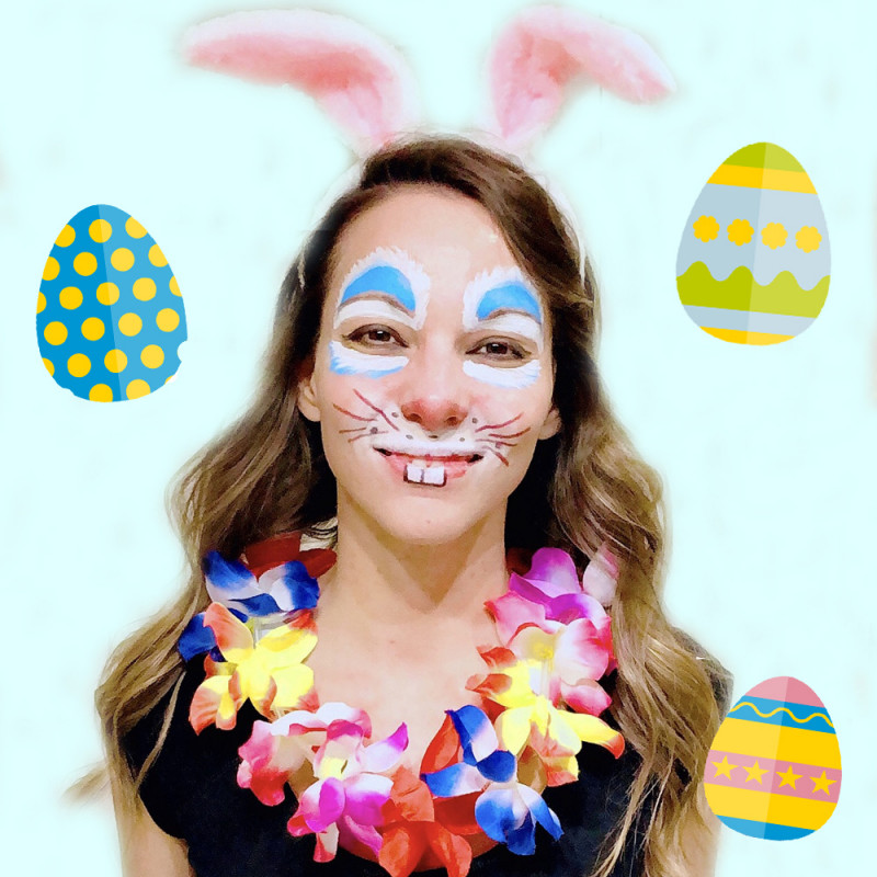  Maquillaje de conejo de Pascua sencillo, casero y muy tierno para niños