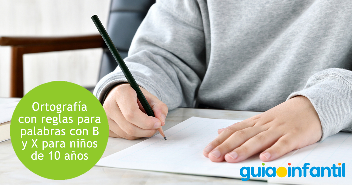 Dictados con palabras B y X para niños