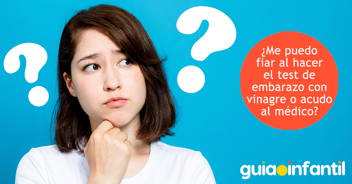 Fiarse de la prueba de embarazo del vinagre