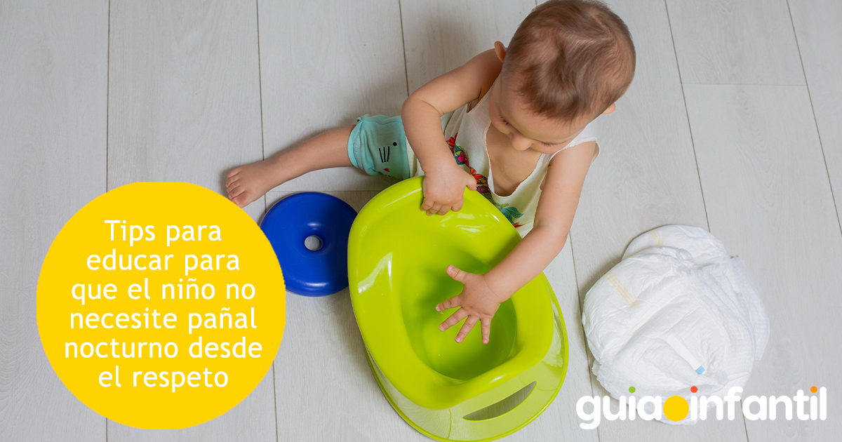 Educar al niño para el retiro del pañal nocturno