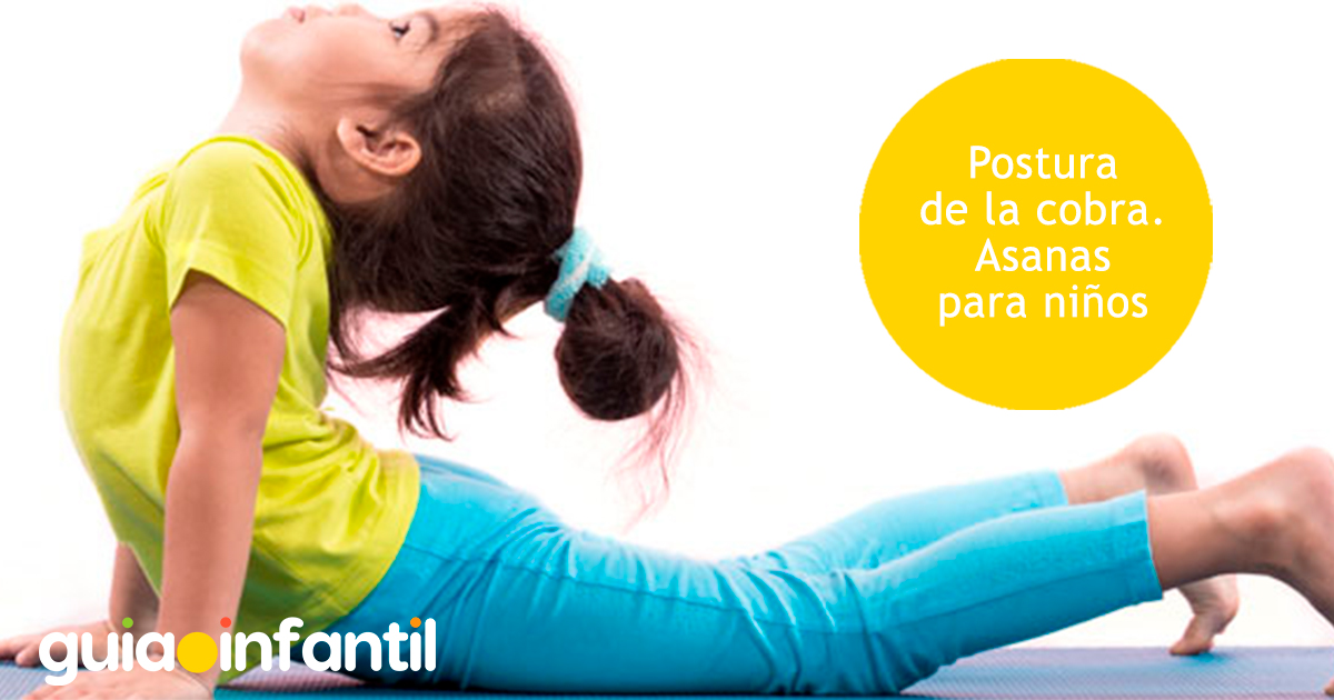 Yoga infantil: postura de la cobra