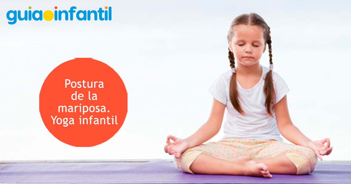 Yoga para niños: postura de la mariposa