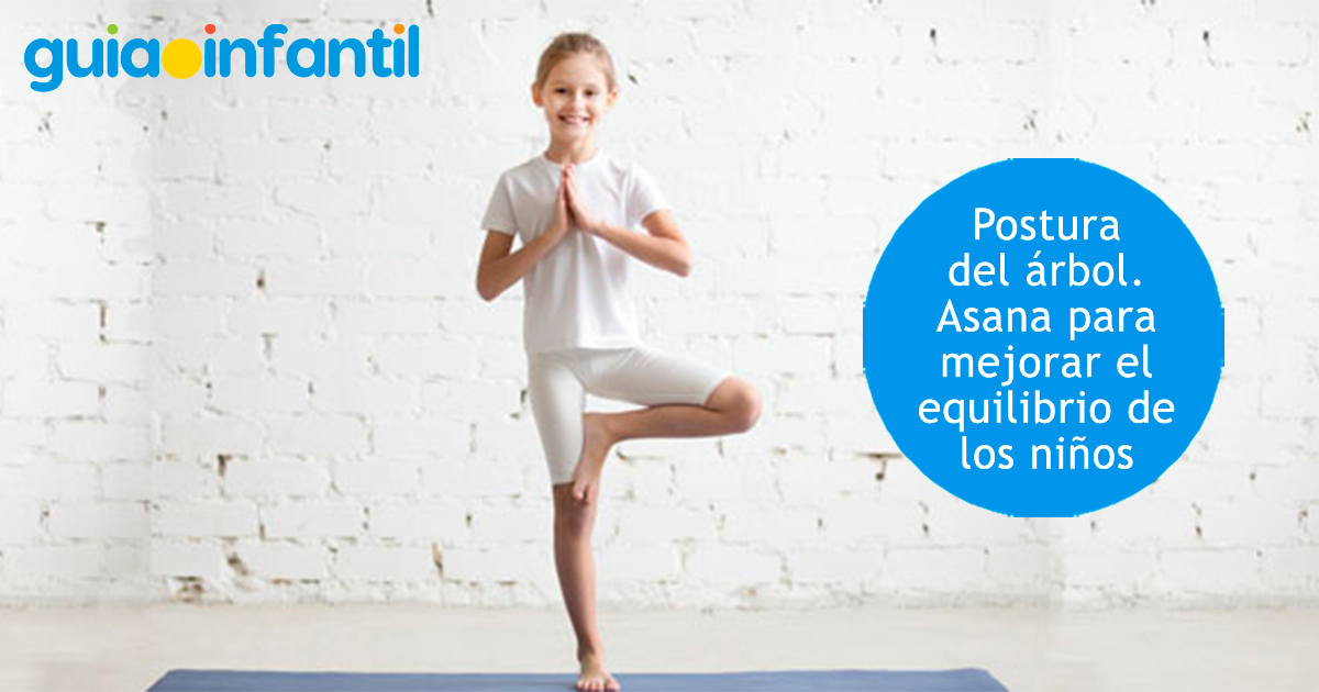 Yoga nivel inicial para niños. La postura del árbol