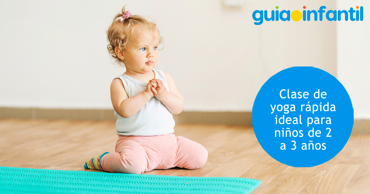 Clase de yoga para niños de 2 a 3 años