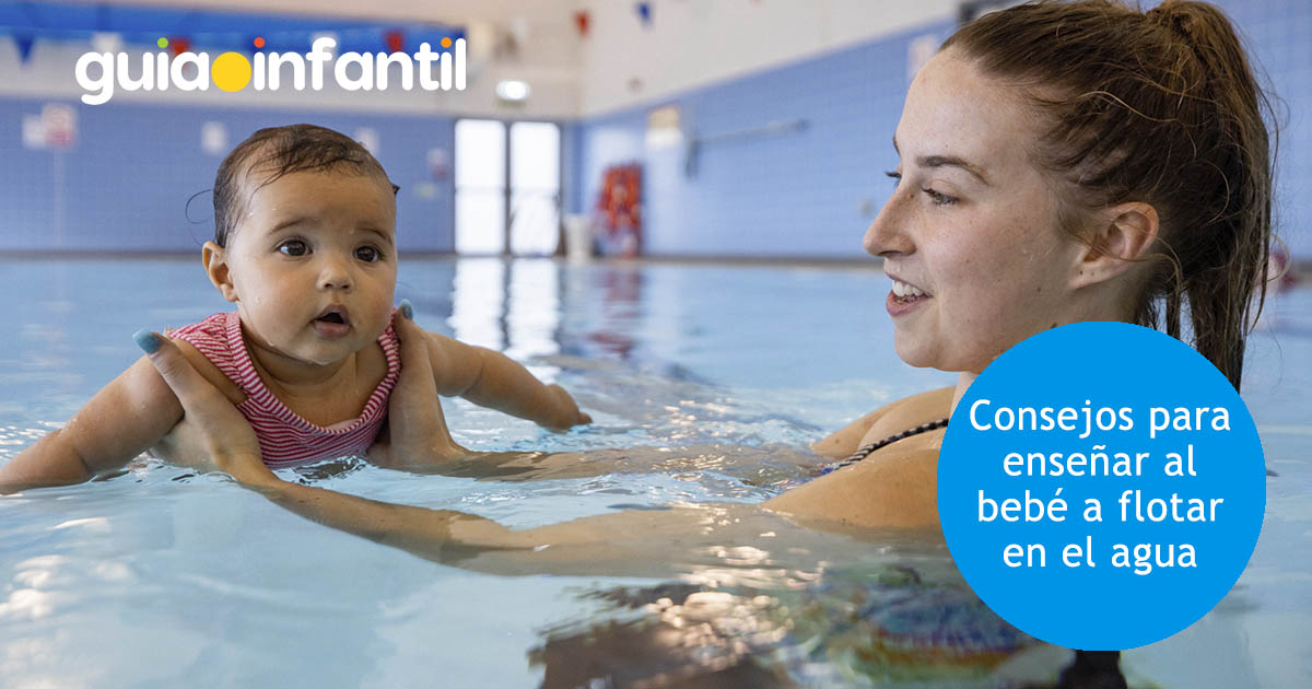 enseñar al bebé a flotar