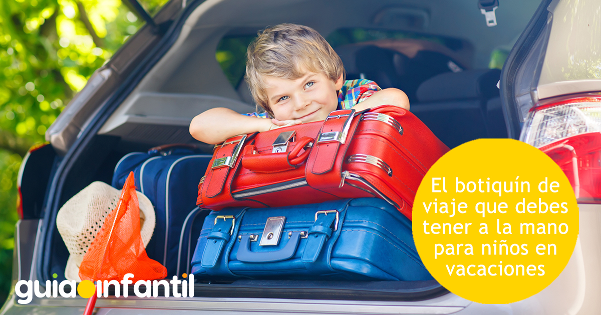 Maleta de viaje y botiquín de los niños