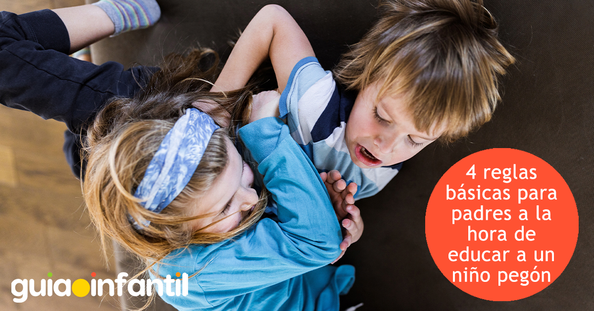 Reglas al educar a un niño pegón