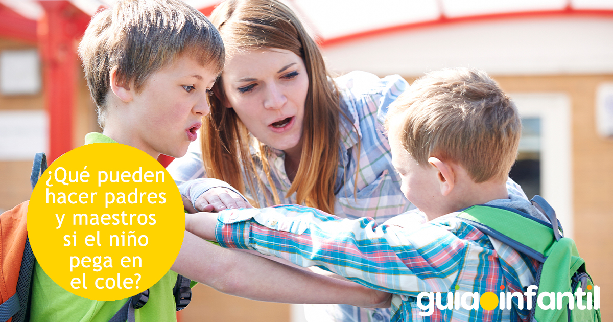 ¿Qué hacer si un niño pega en el cole?