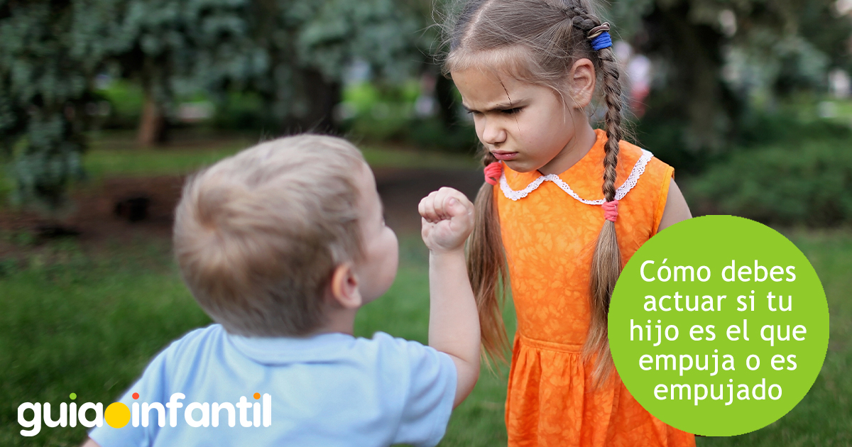 Qué hago si mi hijo empuja o es empujado