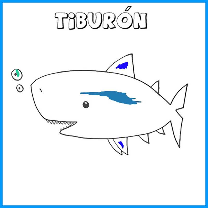 Cómo hacer, paso a paso, un dibujo de un tiburón