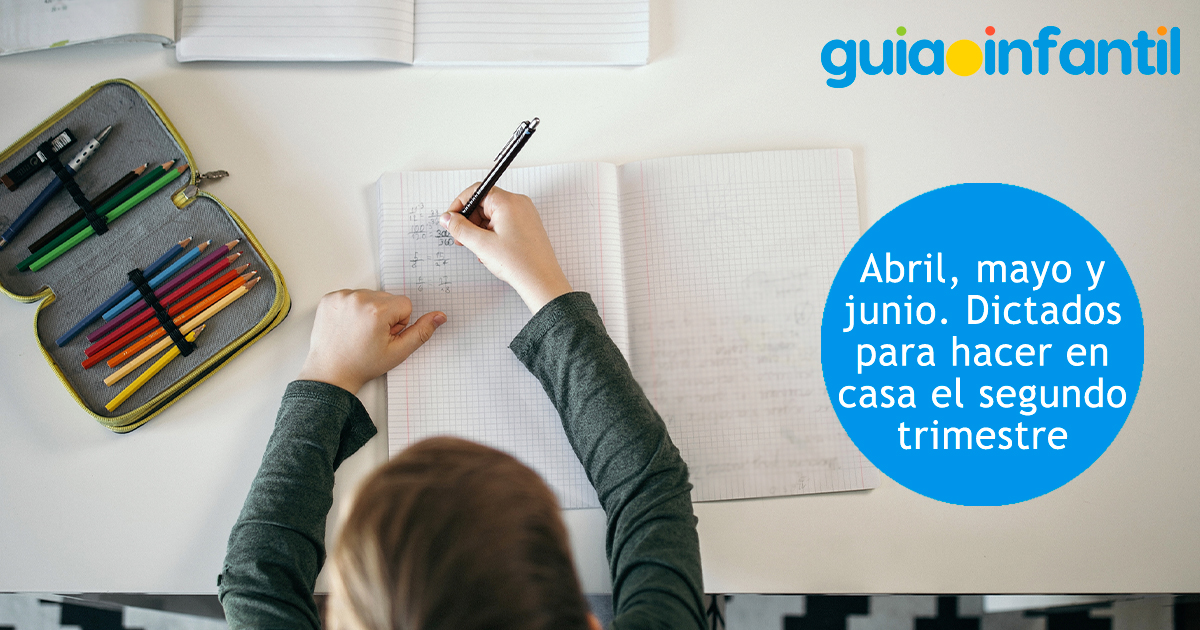 Dictados por meses para los niños de primaria