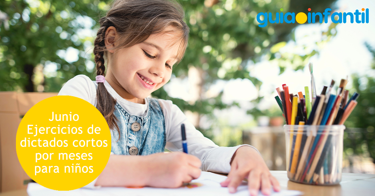 Dictados cortos para niños en junio