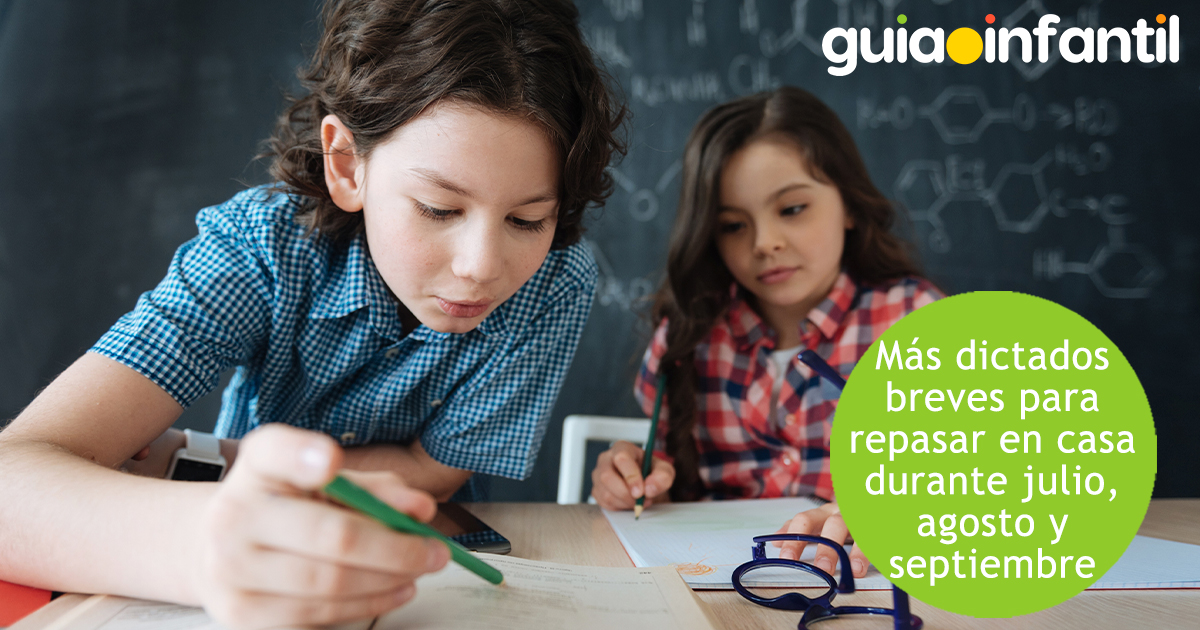 Dictados de repaso de julio a septiembre