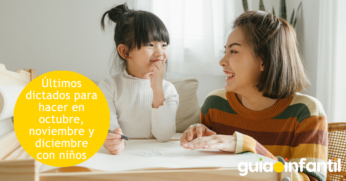 Últimos dictados del año para niños