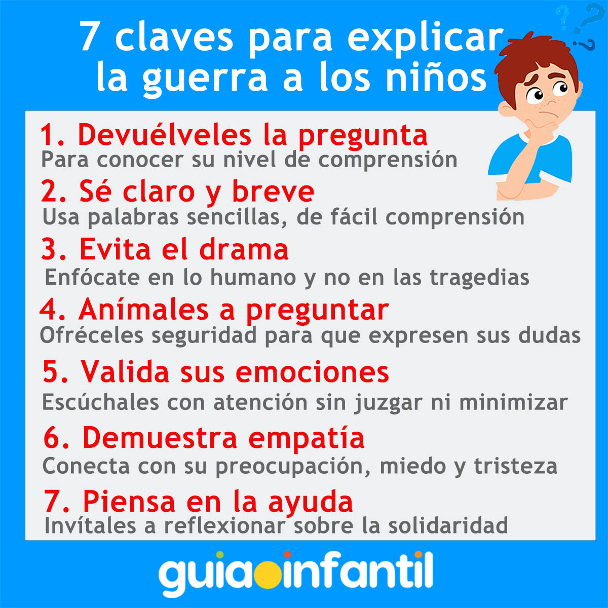 Cómo hablar de los conflictos bélicos con tus hijos