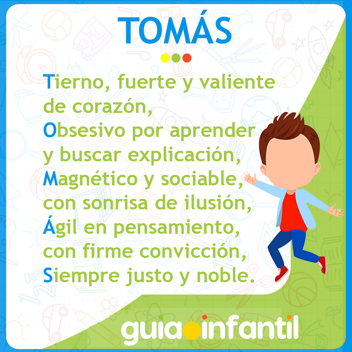 acrostico del nombre Tomás