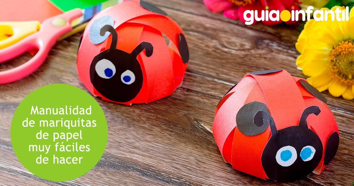 Manualidad de mariquitas para niños