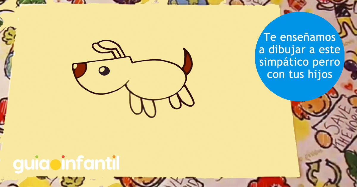 Cómo dibujar, paso a paso, un perro. Cómo dibujar un perro facil para niños