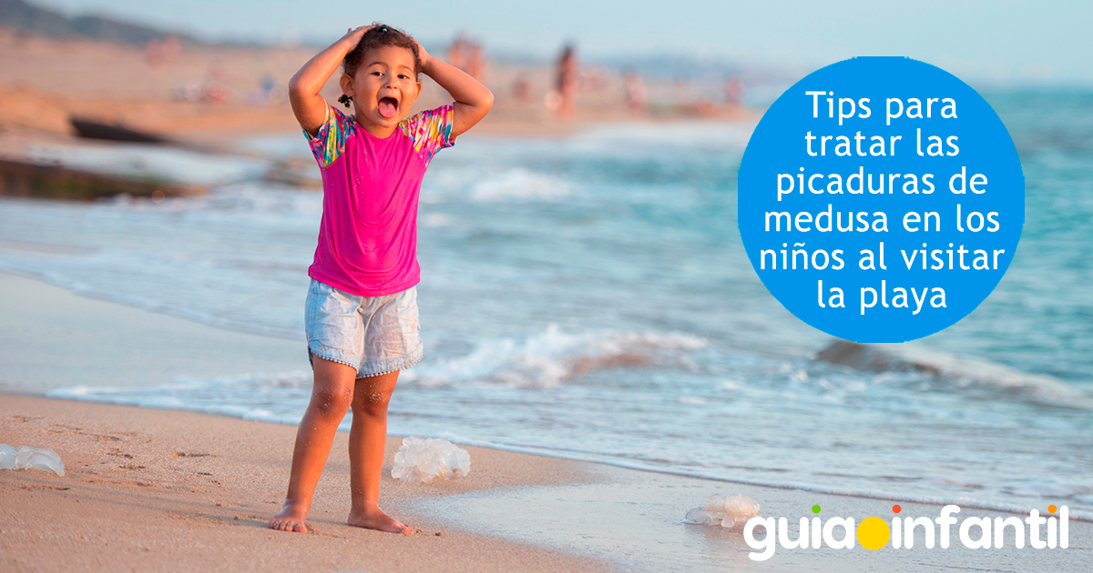Picaduras de medusas a los niños