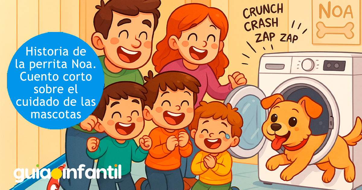 Historia de la perrita Noa para niños