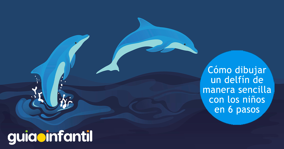 Cómo dibujar un delfín con los niños