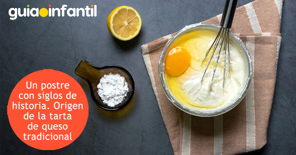 Origen tarta de queso para niños