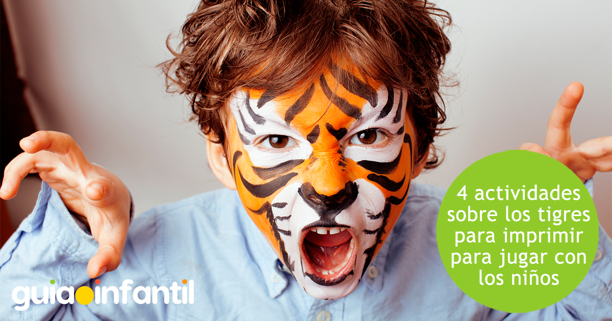 Actividades educativas de tigre para niños