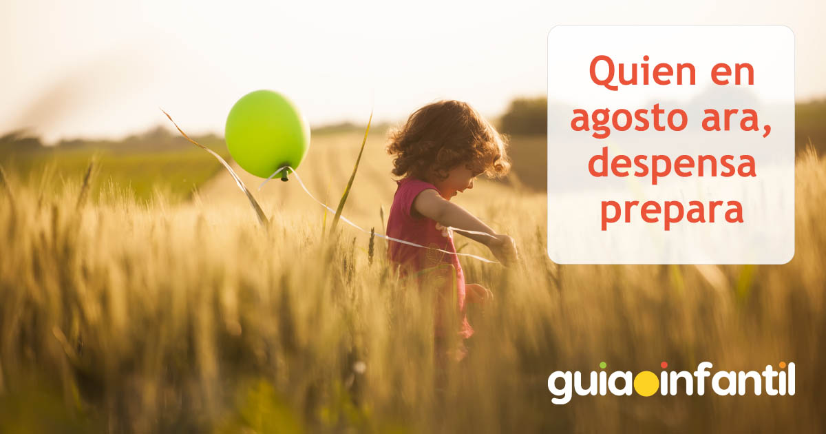 refranes de agosto para niños