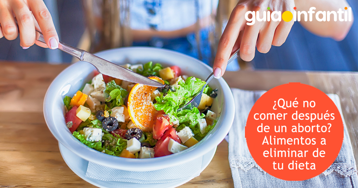 ¿Qué no puedo comer después de un aborto?