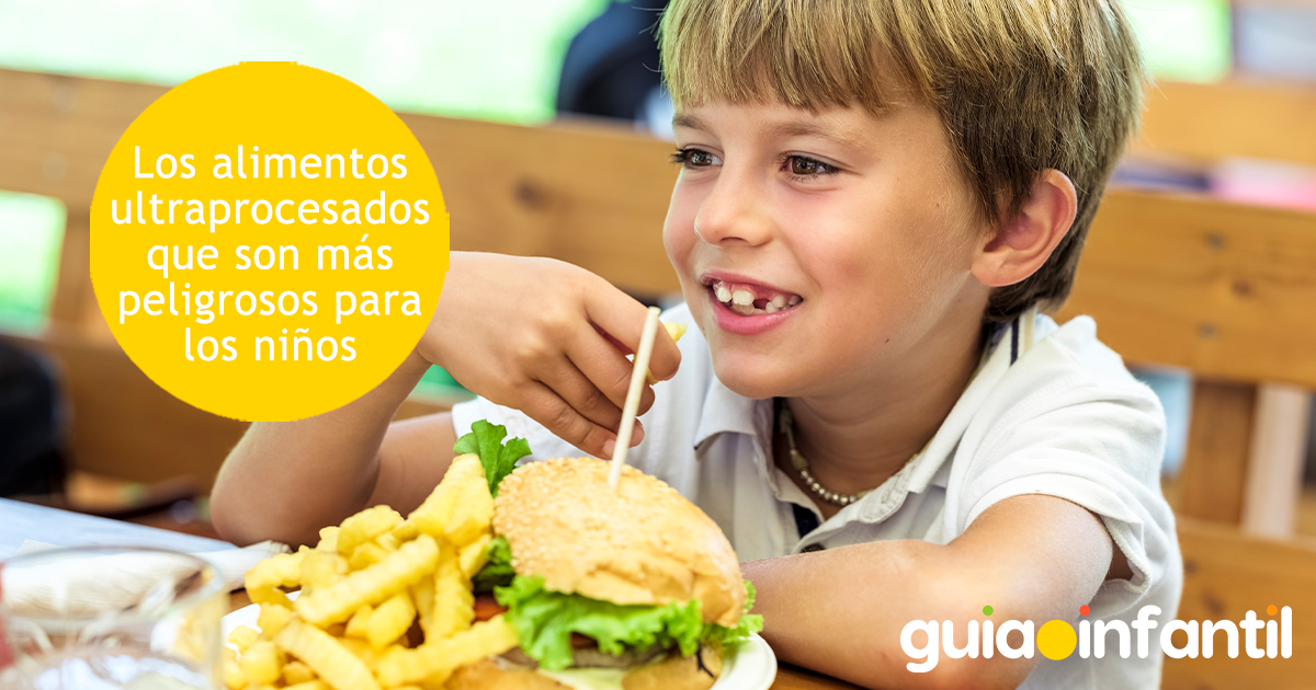 Alimentos ultraprocesados dañinos para los niños