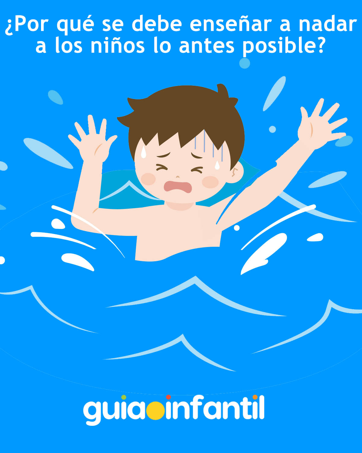 Seguridad al enseñar a un niño a nadar