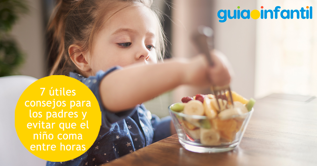 Consejos para que los niños no coman entre comidas