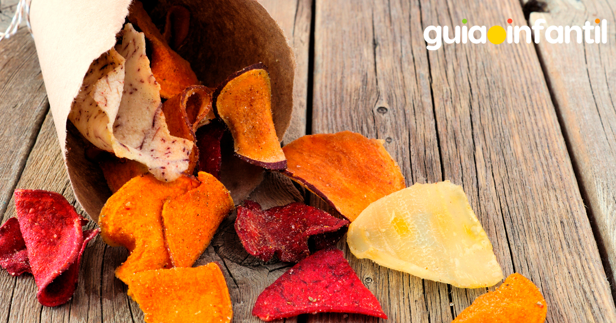 Chips de verdura al horno