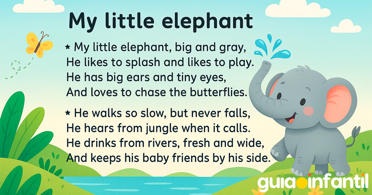 Poema corto en inglés para niños